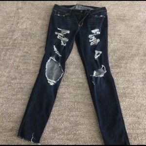 Distressed jeans